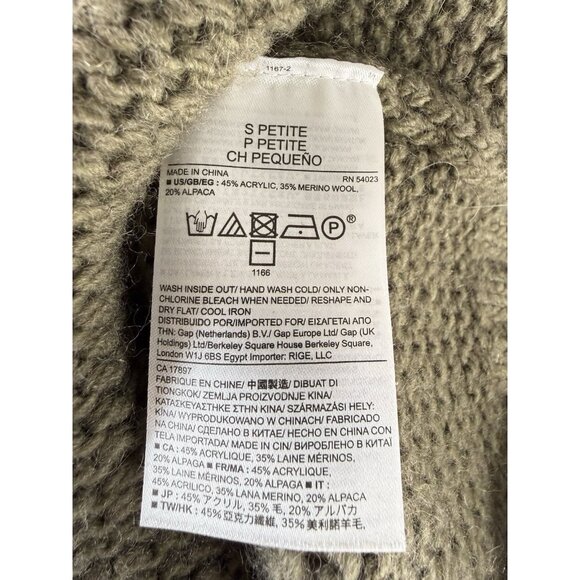 Banana Republic Sweater Womens PS Italian Yarn Alpaca Merino Wool Turtleneck - Picture 8 of 8